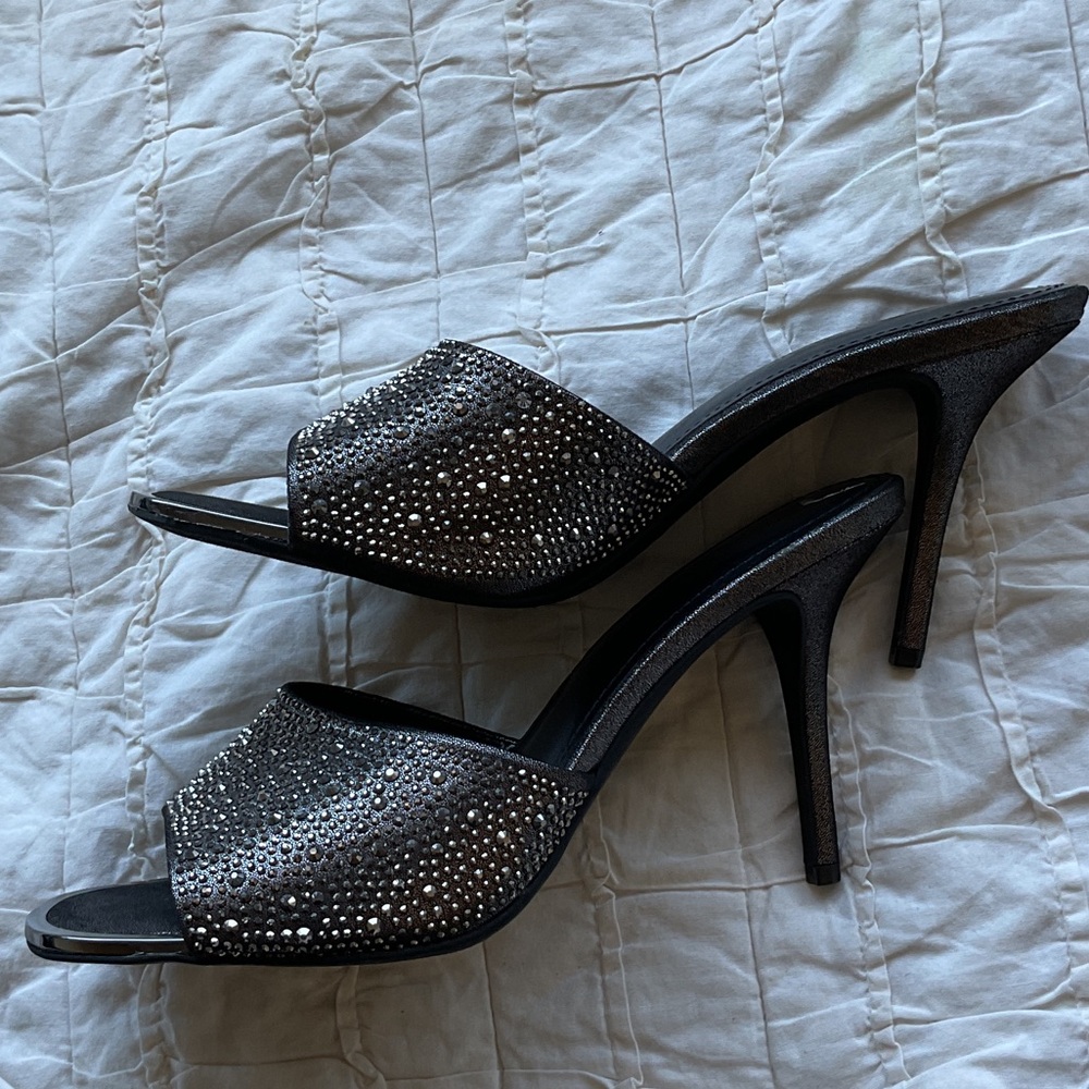 DKNY Black Studded Heels